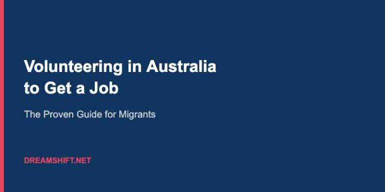 volunteering in Australia to get a job
