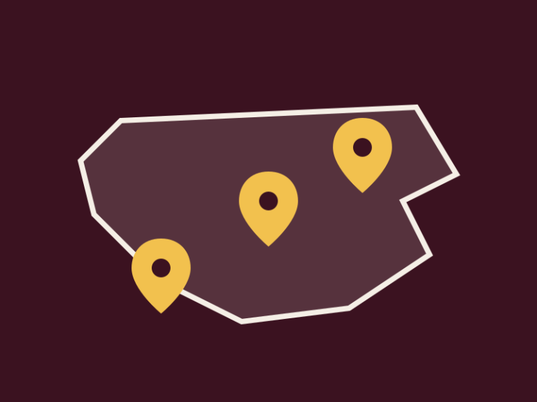 Map showing underrated states for PR Australia: Tasmania, South Australia, NT