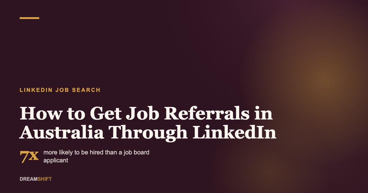 job referrals in Australia through LinkedIn header image